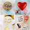 Wrapables Bobo Balloon Stickers, DIY Balloon Decoration Decals for Birthday Parties, Wedding Anniversaries, Celebrations (Set of 10), Love & Celebration